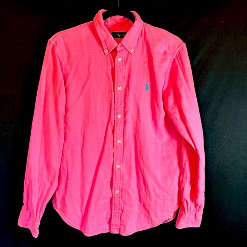 Polo by Ralph Lauren  pink long sleeve shirt large